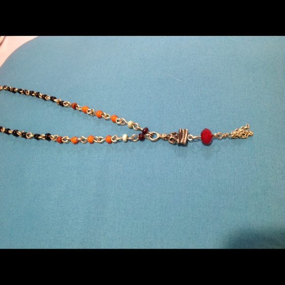 Buddha multi colored brass necklace - Picture 10 of 16